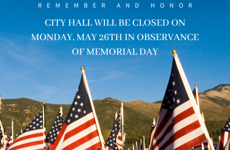 Closed for Memorial Day